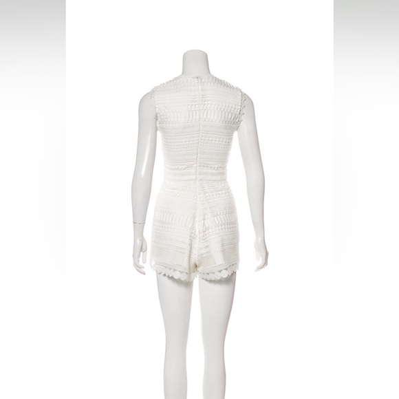 Alexis White Crew Neck Romper Size XS - Picture 3 of 8